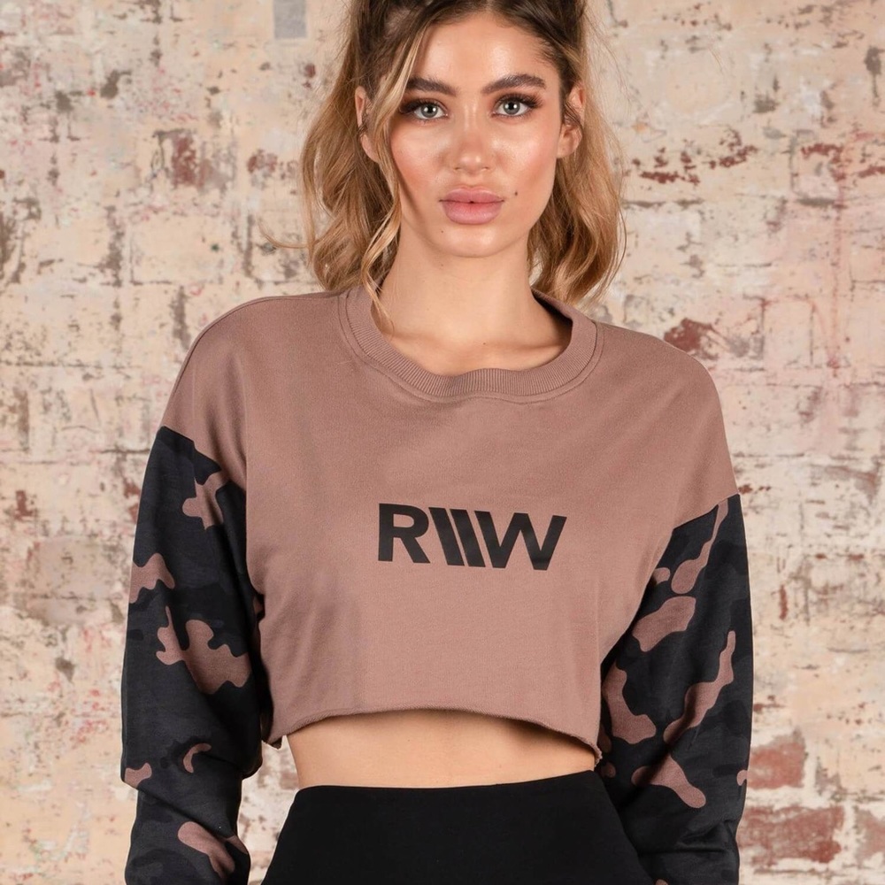 Cropped camo ryderwear sweater